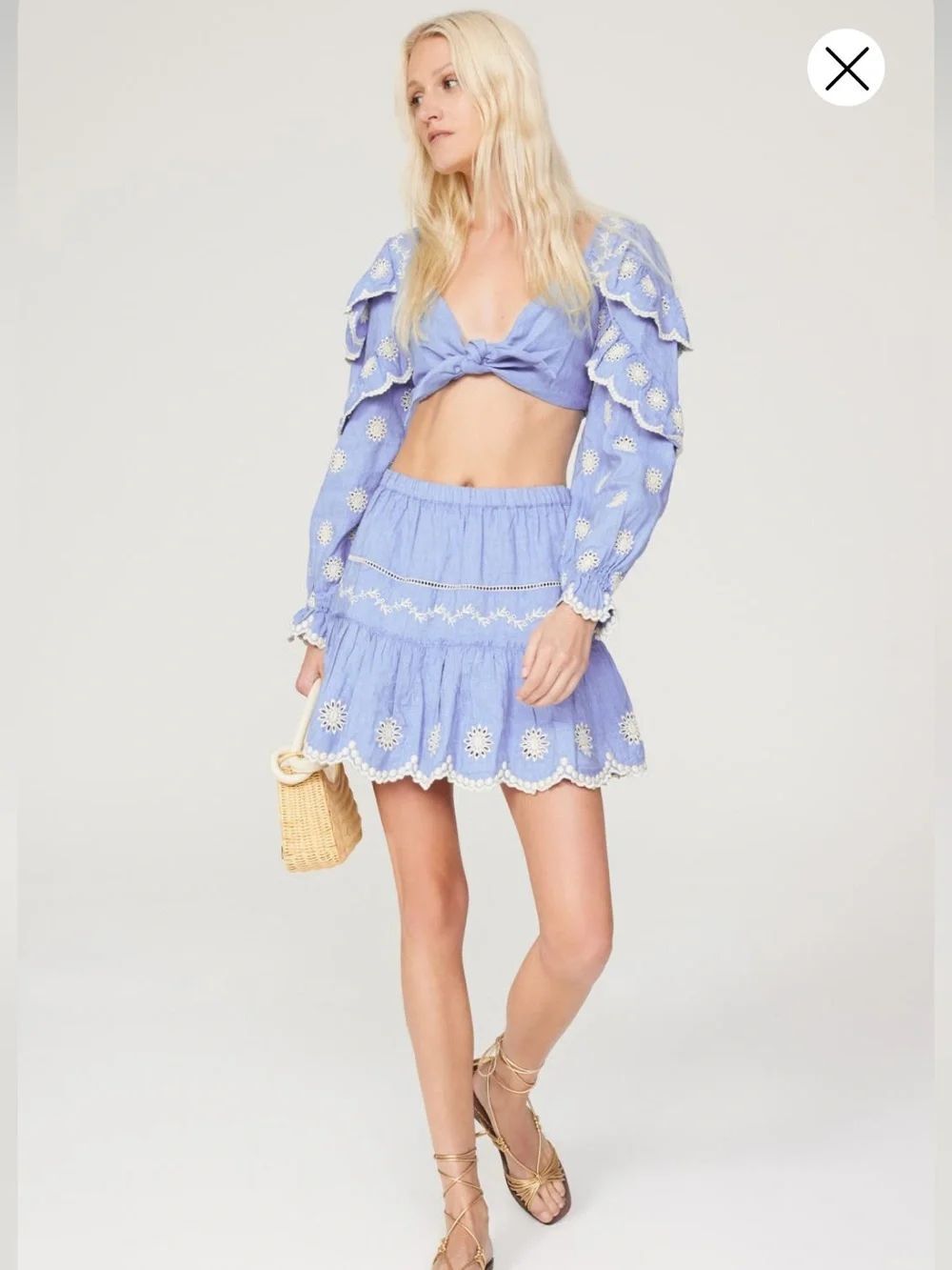 LoveShackFancy Cava Skirt